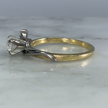 Load image into Gallery viewer, 1930s Art Nouveau Diamond Engagement Ring by Jabel in 18K Gold. Unique Estate Jewelry. - Scotch Street Vintage
