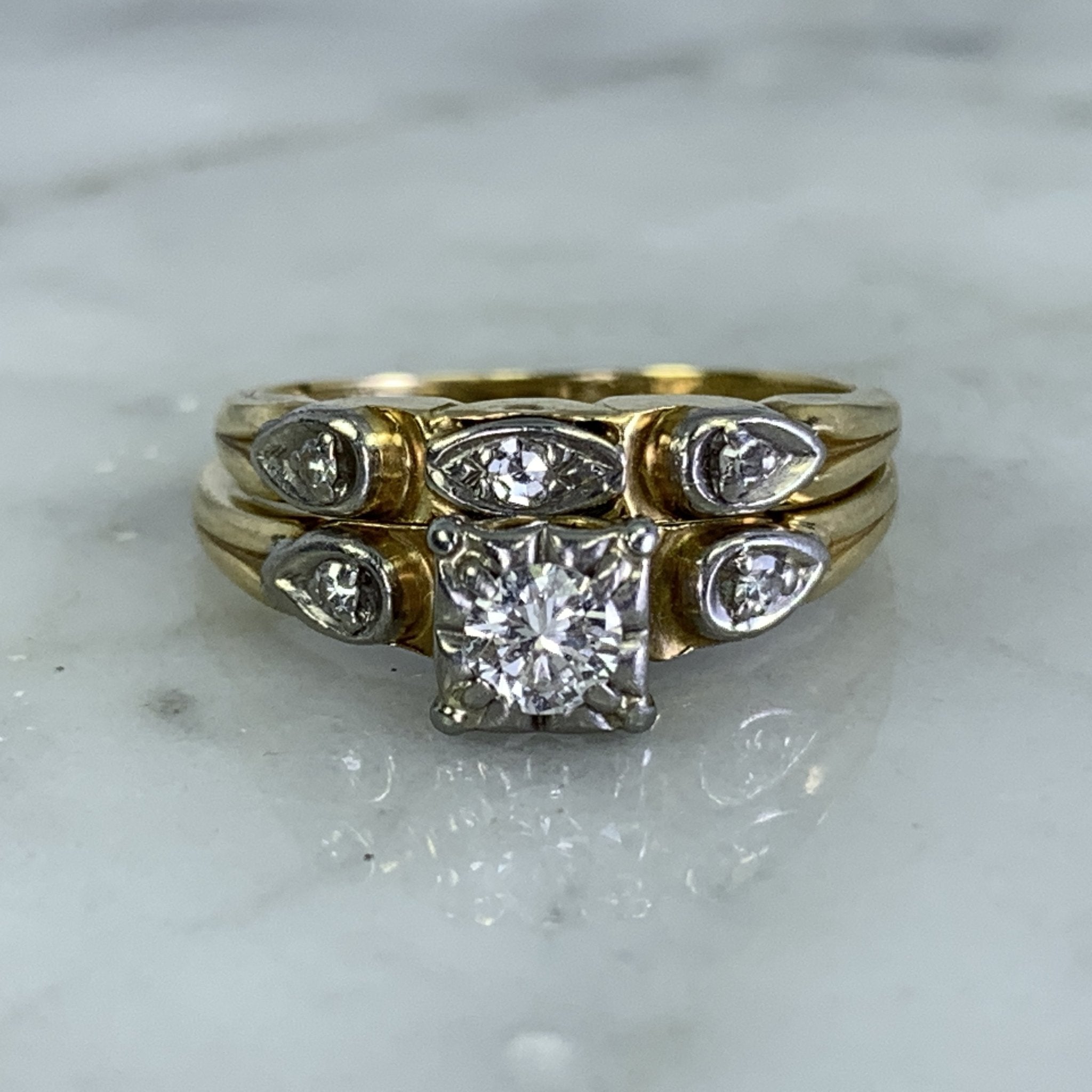 14K Yellow Gold Estate Diamond Ring – Long's Jewelers