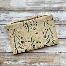 Load image into Gallery viewer, 1950s Leather Clutch with Hand Dyed Floral Design. Spring / Summer Bag. Sustainable Vintage Fashion. - Scotch Street Vintage