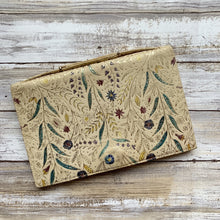 Load image into Gallery viewer, 1950s Leather Clutch with Hand Dyed Floral Design. Spring / Summer Bag. Sustainable Vintage Fashion. - Scotch Street Vintage