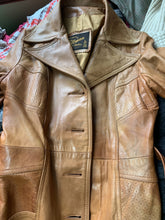Load image into Gallery viewer, 1960s Brown Leather Trench Coat by Altman of Dallas. Bohemian Southwestern Style. - Scotch Street Vintage