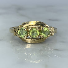 Load image into Gallery viewer, 1960s Peridot Ring in a 14k Yellow Gold Setting. August Birthstone. 16th Anniversary Gift. Estate Jewelry. - Scotch Street Vintage
