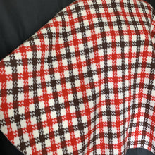 Load image into Gallery viewer, 1960s Poncho in a Red and Brown Check Plaid. Perfect Jacket for Fall. English Countryside Bohemian. - Scotch Street Vintage