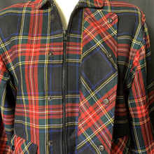Load image into Gallery viewer, 1960s Red Plaid Wool Bomber Jacket by Gloria Gelb. Fall Fashion Trend Vintage Style. Sustainable Clothing. - Scotch Street Vintage