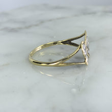 Load image into Gallery viewer, 1970s Gold Butterfly Ring in 10K Yellow and White Gold. Would Make a Wonderful Graduation Gift. - Scotch Street Vintage