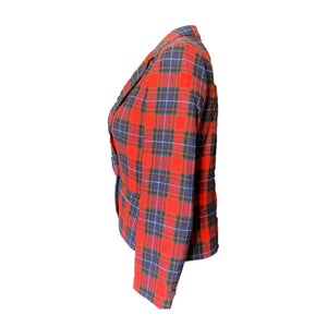 1970s Red Plaid Short Wool Jacket or Bolero by Pendleton. 2020 Fall Fashion Trend Vintage Style. - Scotch Street Vintage