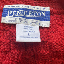 Load image into Gallery viewer, 1970s Red Wool Sweater Vest by Pendleton. Perfect for the Equestrian Chic Fall Trend. 1970s Clothing. - Scotch Street Vintage