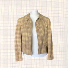 Load image into Gallery viewer, 1970s Yellow Plaid Short Wool Jacket or Blazer by Pendleton. 2020 Fall Fashion Trend Vintage Style. - Scotch Street Vintage