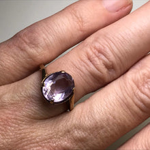 Load image into Gallery viewer, Amethyst Ring in Rose Gold. February Birthstone. 6th Anniversary. Vintage Estate Jewelry. - Scotch Street Vintage