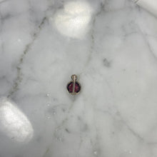 Load image into Gallery viewer, Antique Garnet and Diamond Pendant in 14K Rose Gold. January Birthstone. 2nd Anniversary Gift. - Scotch Street Vintage