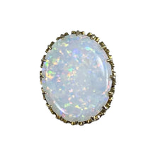 Load image into Gallery viewer, Antique Opal Pendant in 14k Yellow Gold Setting Repurposed from a 1900s Hatpin. Estate Jewelry. - Scotch Street Vintage