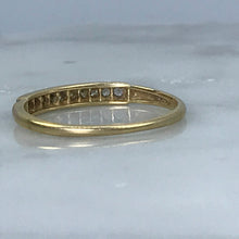 Load image into Gallery viewer, Diamond Wedding Band. 14K Gold. April Birthstone. 10th Anniversary Gift. Stacking Ring. - Scotch Street Vintage