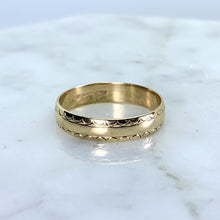 Load image into Gallery viewer, Gold Wedding Band or Stacking Ring in 9k Yellow Gold. Antique Estate Jewelry Circa 1900s. - Scotch Street Vintage