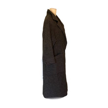 Load image into Gallery viewer, Gray Cashmere Wool Trench Overcoat. Soft and Warm Coat. Oversized 1980s Style. - Scotch Street Vintage