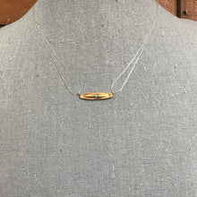 Load image into Gallery viewer, Antique Turquoise Bar Pendant. 14K Yellow Gold. December Birthstone. Upcycled Jewelry. Circa 1800s.
