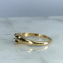 Load image into Gallery viewer, Copy of Vintage Diamond Engagement Ring. 14k Yellow Gold. Promise Ring. 10 Year Anniversary.