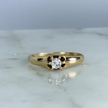 Load image into Gallery viewer, Copy of Vintage Diamond Engagement Ring. 14k Yellow Gold. Promise Ring. 10 Year Anniversary.