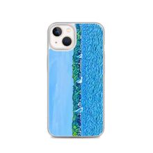 Load image into Gallery viewer, iPhone Case with Scenic Lake Life Art from Clear Lake Indiana. Phone Protector with Digital Artwork. Great Gift for Sailor. - Scotch Street Vintage