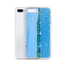 Load image into Gallery viewer, iPhone Case with Scenic Lake Life Art from Clear Lake Indiana. Phone Protector with Digital Artwork. Great Gift for Sailor. - Scotch Street Vintage