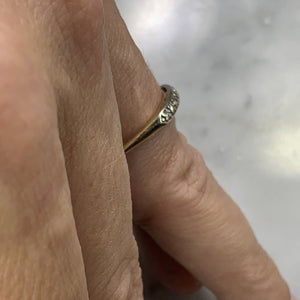 RESERVED LISTING for BL71321 Vintage Diamond Wedding Band in 14K Gold. April Birthstone. Perfect Stacking Ring! - Scotch Street Vintage