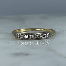 Load image into Gallery viewer, RESERVED LISTING for BL71321 Vintage Diamond Wedding Band in 14K Gold. April Birthstone. Perfect Stacking Ring! - Scotch Street Vintage