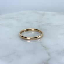 Load image into Gallery viewer, Rose Gold Wedding Band Circa 1977. Perfect Wedding Ring or Stacking Band. Full European Hallmark. - Scotch Street Vintage