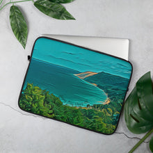 Load image into Gallery viewer, Sleeping Bear Dunes Laptop Sleeve Art. Lake Michigan Shoreline Graphic Art. Perfect Gift for Lake Lover. - Scotch Street Vintage