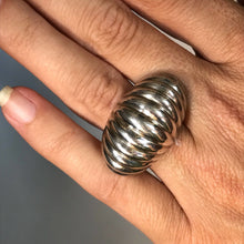 Load image into Gallery viewer, Upcycled Sterling Silver Ring. Sterling Silver Dome Ring. Recycled Estate Jewelry - Scotch Street Vintage