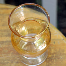 Load image into Gallery viewer, Vintage 1950 Amber Glass Bud Vase with Gold Leafing - Scotch Street Vintage
