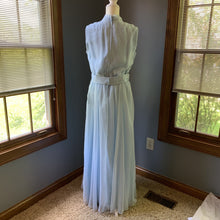 Load image into Gallery viewer, Vintage 1960s Jack Bryan Blue Chiffon Gown. Vintage Wedding or Festival Dress - Scotch Street Vintage