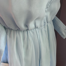 Load image into Gallery viewer, Vintage 1960s Jack Bryan Blue Chiffon Gown. Vintage Wedding or Festival Dress - Scotch Street Vintage