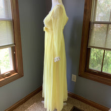 Load image into Gallery viewer, Vintage 1960s Yellow Chiffon Maxi Boho Dress. Lace Accents for Saks Fifth Ave. Festival Dress - Scotch Street Vintage