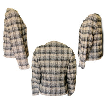 Load image into Gallery viewer, Vintage 1980s Wool Blazer by Pendleton in a Black and Gray Plaid Check. Sustainable Fashion. - Scotch Street Vintage