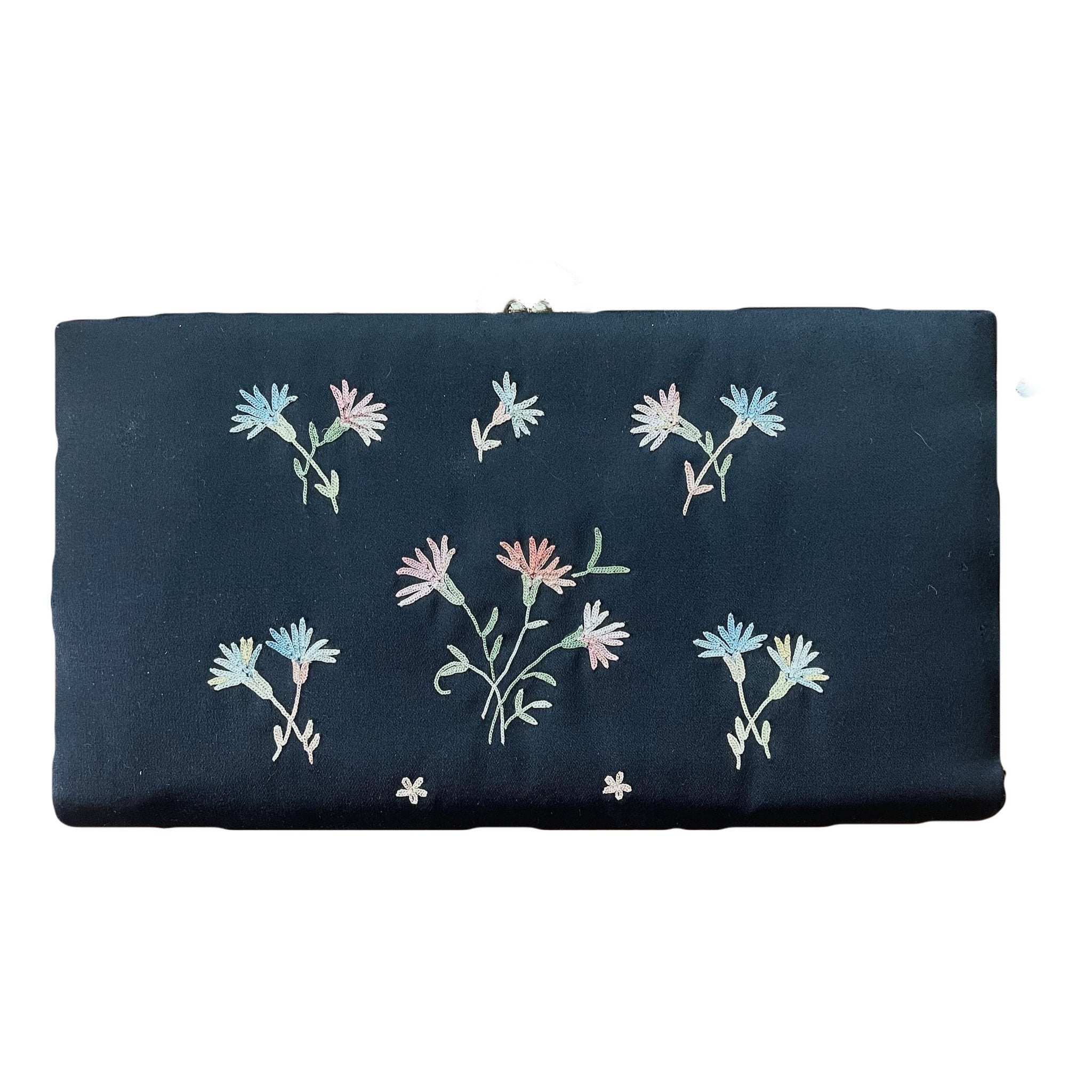 Blue hotsell floral clutch