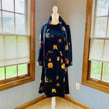 Load image into Gallery viewer, Vintage Black Floral Dress by Edith Flagg California. Dress with Matching Jacket . - Scotch Street Vintage