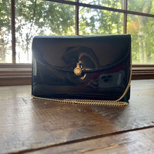 Load image into Gallery viewer, Vintage Black Patent Leather Handbag by Coblentz. 1950s Sustainable Fashion Accessories. - Scotch Street Vintage
