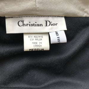 Vintage Black Velvet Coat with Cream Silk Lining by Christian Dior. Upcycled Vintage Clothing. - Scotch Street Vintage