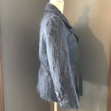 Load image into Gallery viewer, Vintage Blue Mohair Pea Coat by The Scotch House. Warm Winter Coat. Vintage Fashion - Scotch Street Vintage