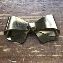 Load image into Gallery viewer, Vintage Bow Gold Tone Brooch by Coro. Possible Statement Necklace or Bracelet? - Scotch Street Vintage