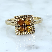 Load image into Gallery viewer, Vintage Citrine Ring. 9K Yellow Gold. November Birthstone. 13th Anniversary. Estate Jewelry. - Scotch Street Vintage
