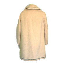 Load image into Gallery viewer, Vintage Cream Wool Swing Coat from West Germany. Waterproof Winter Overcoat. - Scotch Street Vintage