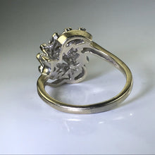 Load image into Gallery viewer, Vintage Diamond Cluster Ring. 14K White Gold. April Birthstone. 10 Year Anniversary. Appraised. - Scotch Street Vintage