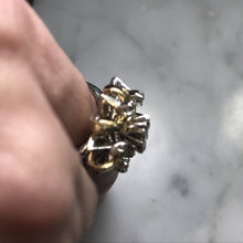 Load image into Gallery viewer, Vintage Diamond Cluster Ring in 14K Gold Starburst Setting. April Birthstone. APPRAISED - Scotch Street Vintage