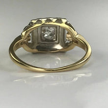 Load image into Gallery viewer, Vintage Diamond Engagement Ring. Art Deco Ring by Jabel. 14K Gold. April Birthstone. - Scotch Street Vintage