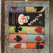 Load image into Gallery viewer, Vintage Drink Cozies with Playing Card Suits Decoration. Perfect for Poker Night or a Card Party. - Scotch Street Vintage