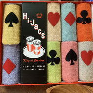 Vintage Drink Cozies with Playing Card Suits Decoration. Perfect for Poker Night or a Card Party. - Scotch Street Vintage