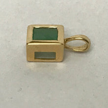Load image into Gallery viewer, Vintage Emerald Pendant. 14K Gold. May Birthstone. 20th Anniversary Gift. Appraised. - Scotch Street Vintage
