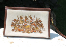 Load image into Gallery viewer, Vintage Enid Collins Clutch / Purse / Handbag with Brown Amber and Orange Jewel Embellished Mushroom Design. Fashion Collectible. - Scotch Street Vintage