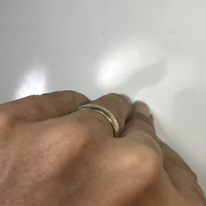 Vintage Etched Gold Wedding Band. 9k Yellow Gold. Stacking Ring. 1930s. Size 6 1/4. Estate Jewelry - Scotch Street Vintage