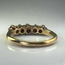 Load image into Gallery viewer, Vintage Garnet Band inYellow Gold. January Birthstone. 2 Year Anniversary. Stacking Ring. - Scotch Street Vintage